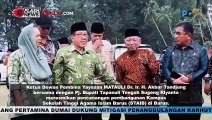 Akbar Tandjung Resmikan Pencangangan Pembangunan Kampus Sekolah Tinggi Agama Islam di Barus, Tapanuli Tengah