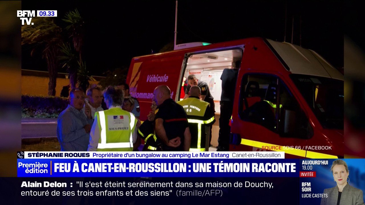 "Je n'ai jamais vu ça, c'était un moment de panique": la propriétaire d'un bungalow au camping Le Mar Estang (Canet-en-Roussillon) raconte l'incendie qui a fait six blessés