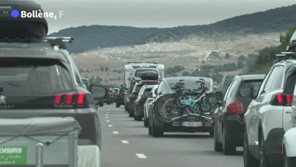 Chassé-croisé: sur l'A7, le "moment de l'année" pour les "chasseurs de bouchons"