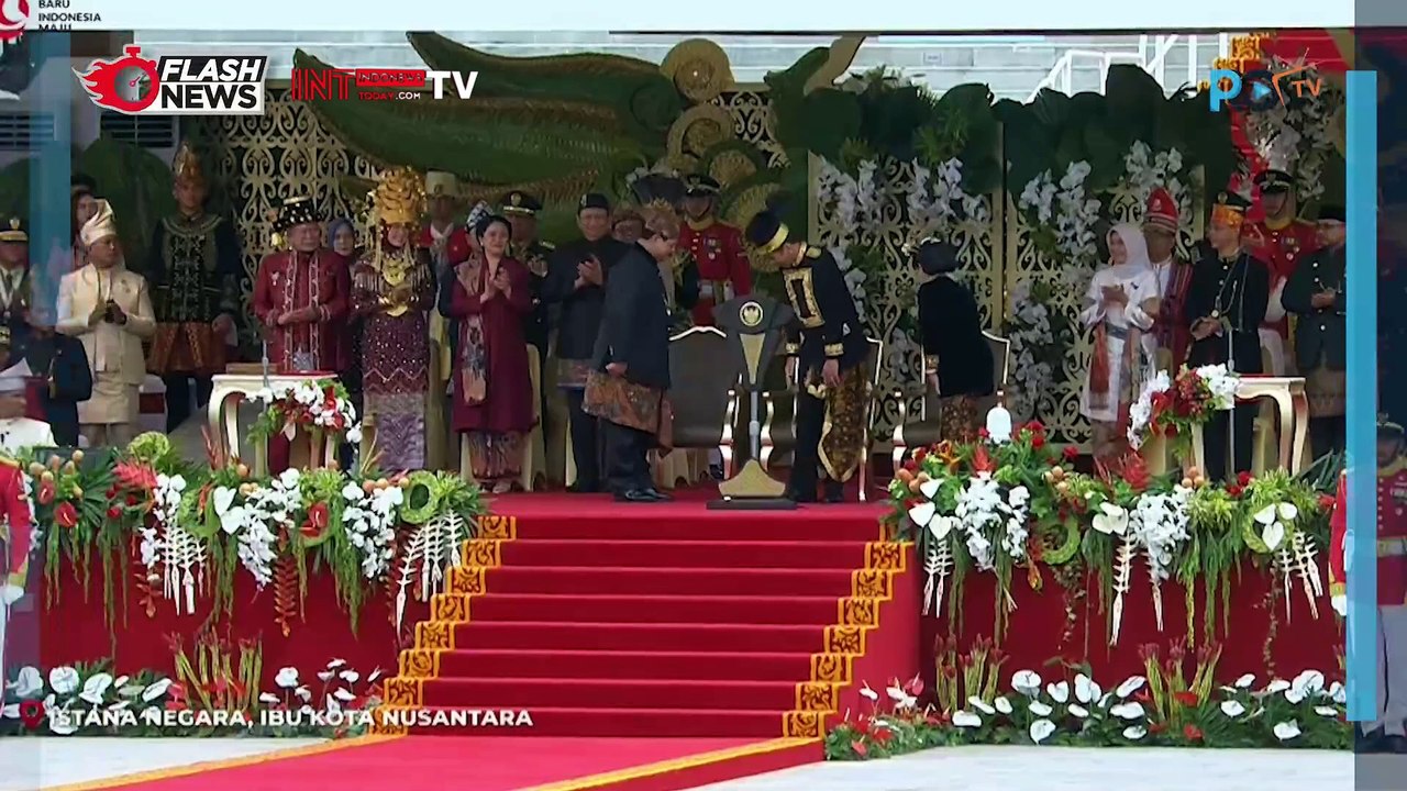 Keakraban Prabowo dan Jokowi Saat Upacara HUT RI ke-79 di IKN