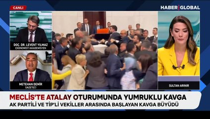 Meclis'teki yumruklu kavgaya çarpıcı yorum: "Meclis zaten böyleyse hepimiz de kendi fotokopimiz olarak kendimizi ekranda görüyoruz"