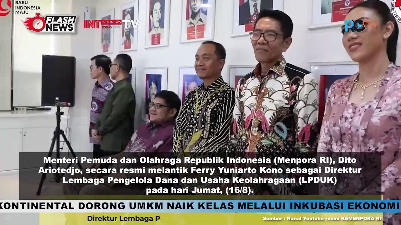 Pelantikan dan Pengambilan Sumpah Jabatan Direktur Lembaga Pengelolaan Dana dan Usaha Keolahragaan
