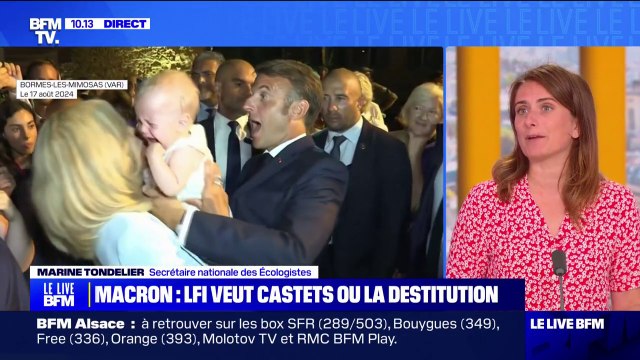 Destitution d'Emmanuel Macron: Ce n'est pas la ligne, ni la priorité des Écologistes , affirme Marine Tondelier, secrétaire nationale des Écologistes