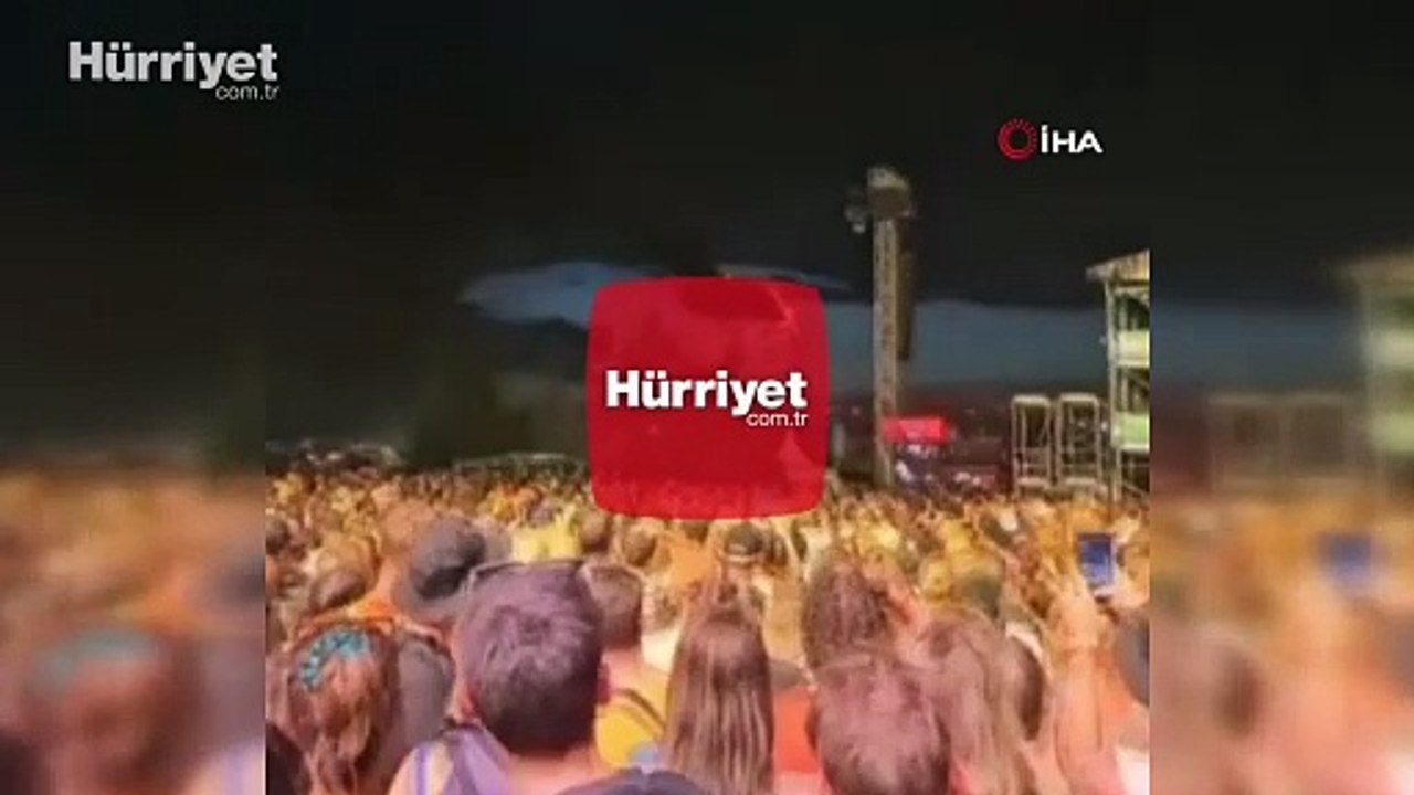 Almanya'da müzik festivalinde dönme dolap yangını!