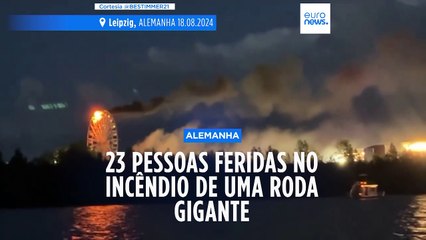 Pelo menos 23 feridos num incêndio em roda gigante no festival de música de Leipzig
