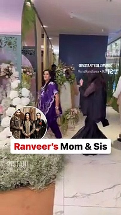 Ranveer's Singh mom and sister grace the engagement ceremony.