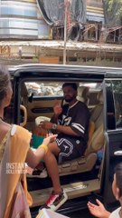 Shreyas Iyer outside Salon in Bandra.