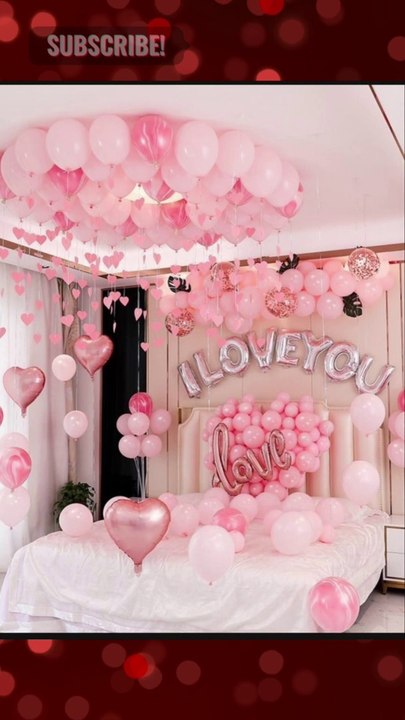 Bedroom decoration for wedding night | Bride bedroom