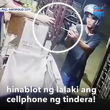 Hulicam! Lalaki, nanghablot ng cellphone sa tindahan | GMA Integrated Newsfeed