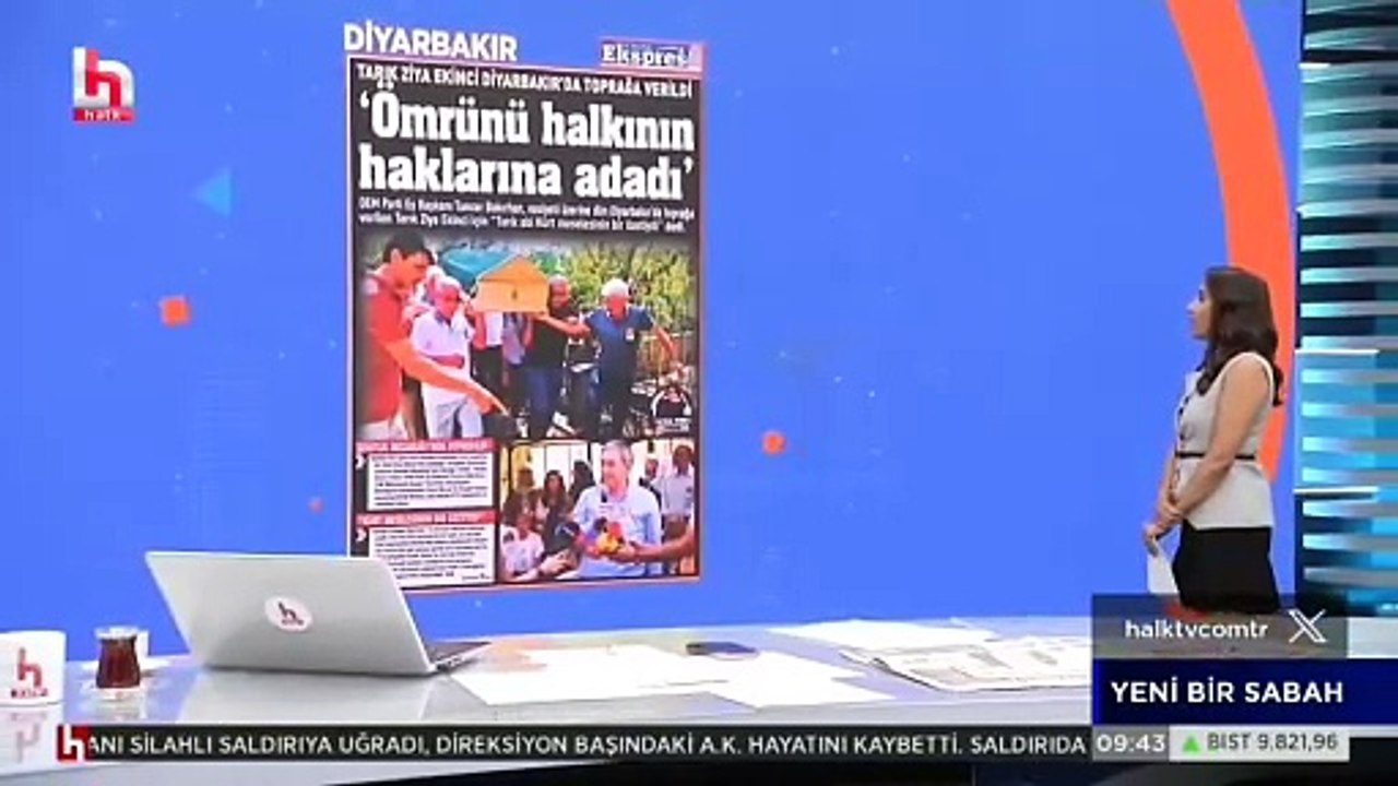 Gazetemiz @ekspreshaber_'in "ÖMRÜNÜ HALKININ HAKLARINA ADADI" manşeti GÖZDE ŞEKER ile Yeni Bir Sabah programında.