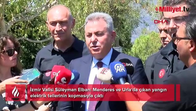 İzmir Valisi Elban, orman yangınlarına ilişkin açıklama yaptı