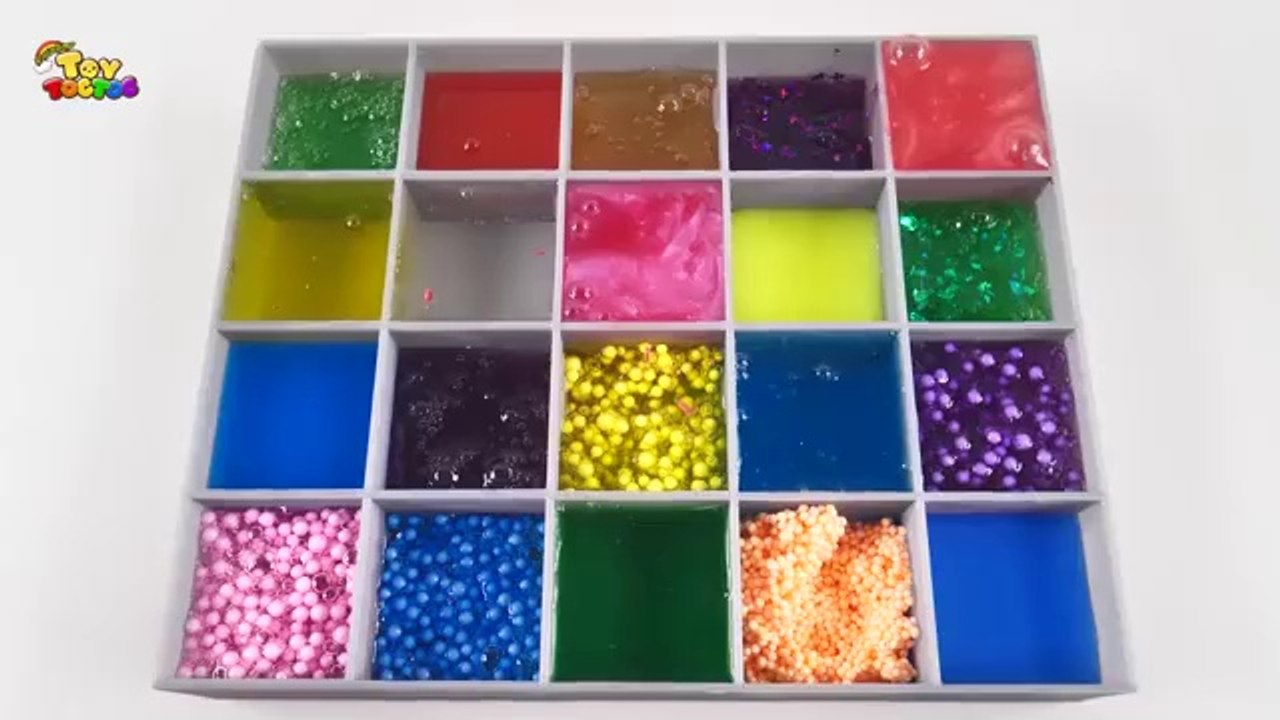 Satisfying Video l Mixing All My Slime Smoothie l Making Glossy Slime ASMR