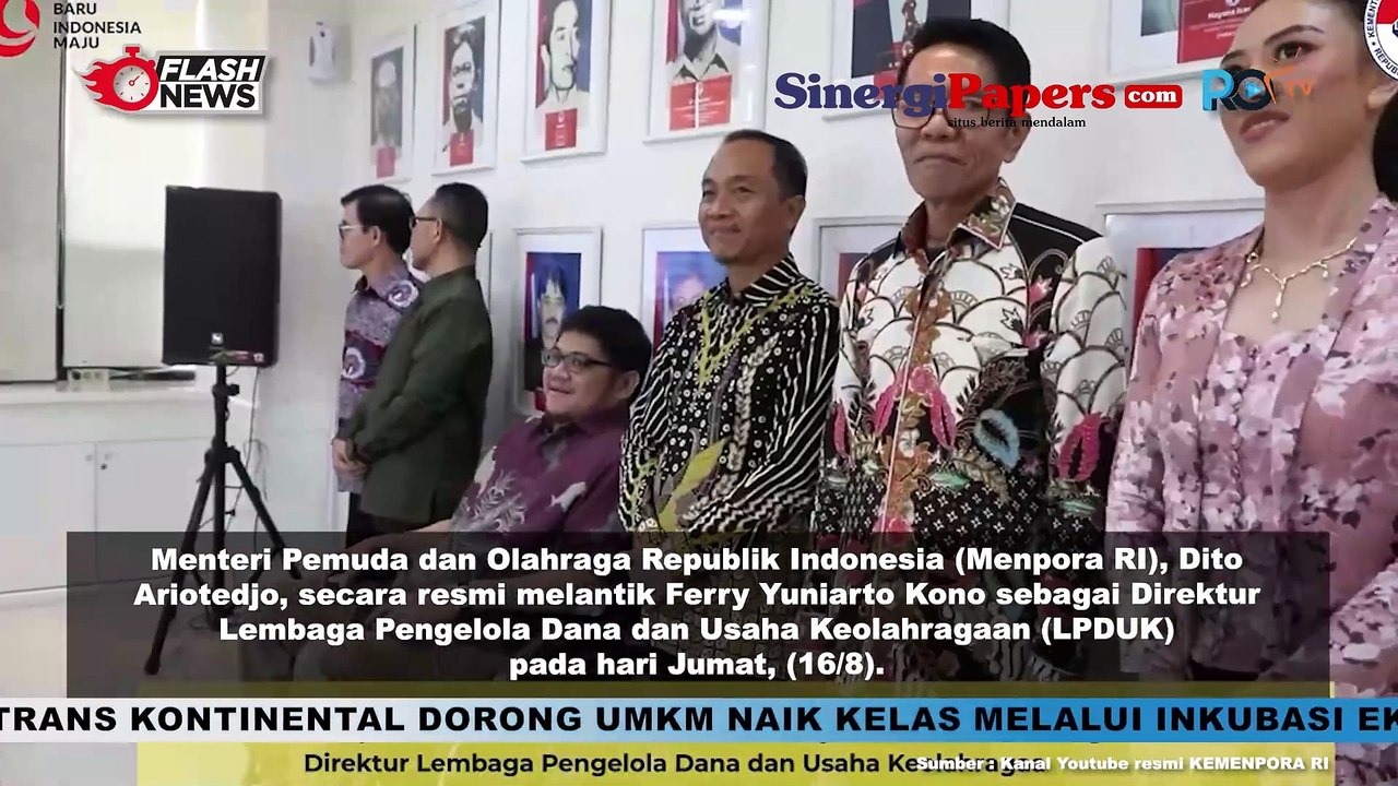 Pelantikan dan Pengambilan Sumpah Jabatan Direktur Pengelolaan Dana dan Usaha Keolahragaan