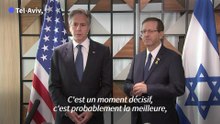 En Israël, Blinken évoque "un moment décisif" pour une trêve à Gaza