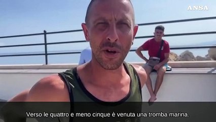 Palermo, un pescatore chiama i soccorsi dopo la tromba d'aria
