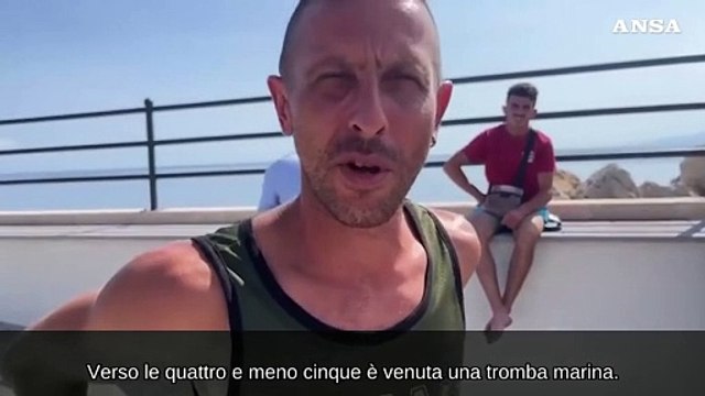 Palermo, un pescatore chiama i soccorsi dopo la tromba d'aria