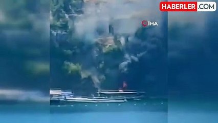 Erdek'te korkutan yangın