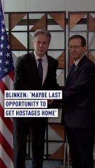 Blinken says 'decisive moment' for Gaza ceasefire talks