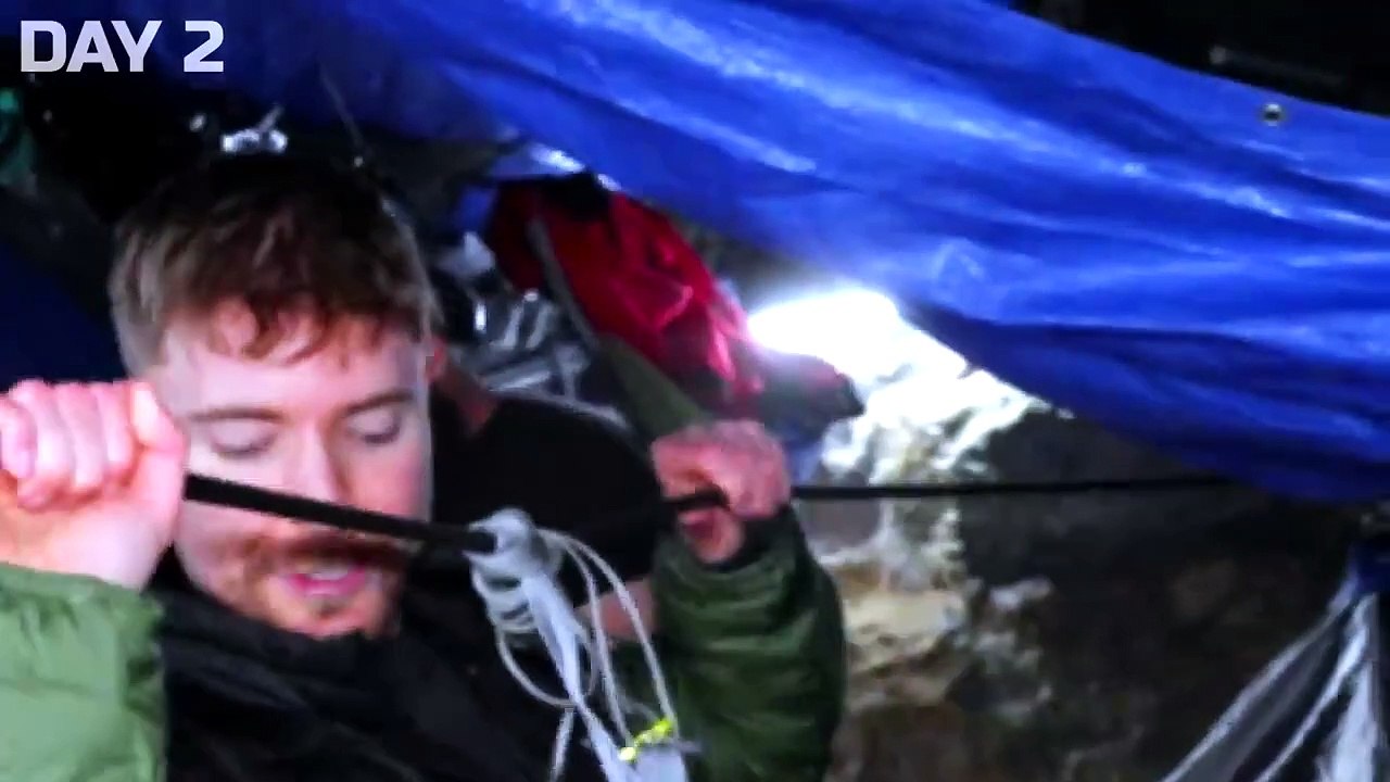 7 Days Stranded In A Cave #dailymotion #mrbeast #foryou