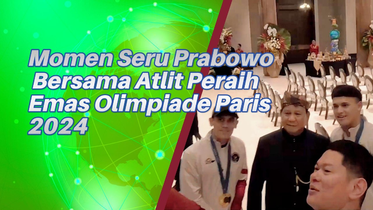 Momen Seru Prabowo Bersama Atlit Peraih Emas Di Olimpiade Paris 2024