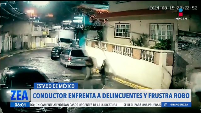 Conductor enfrenta a delincuentes y frustra robo en el Estado de México