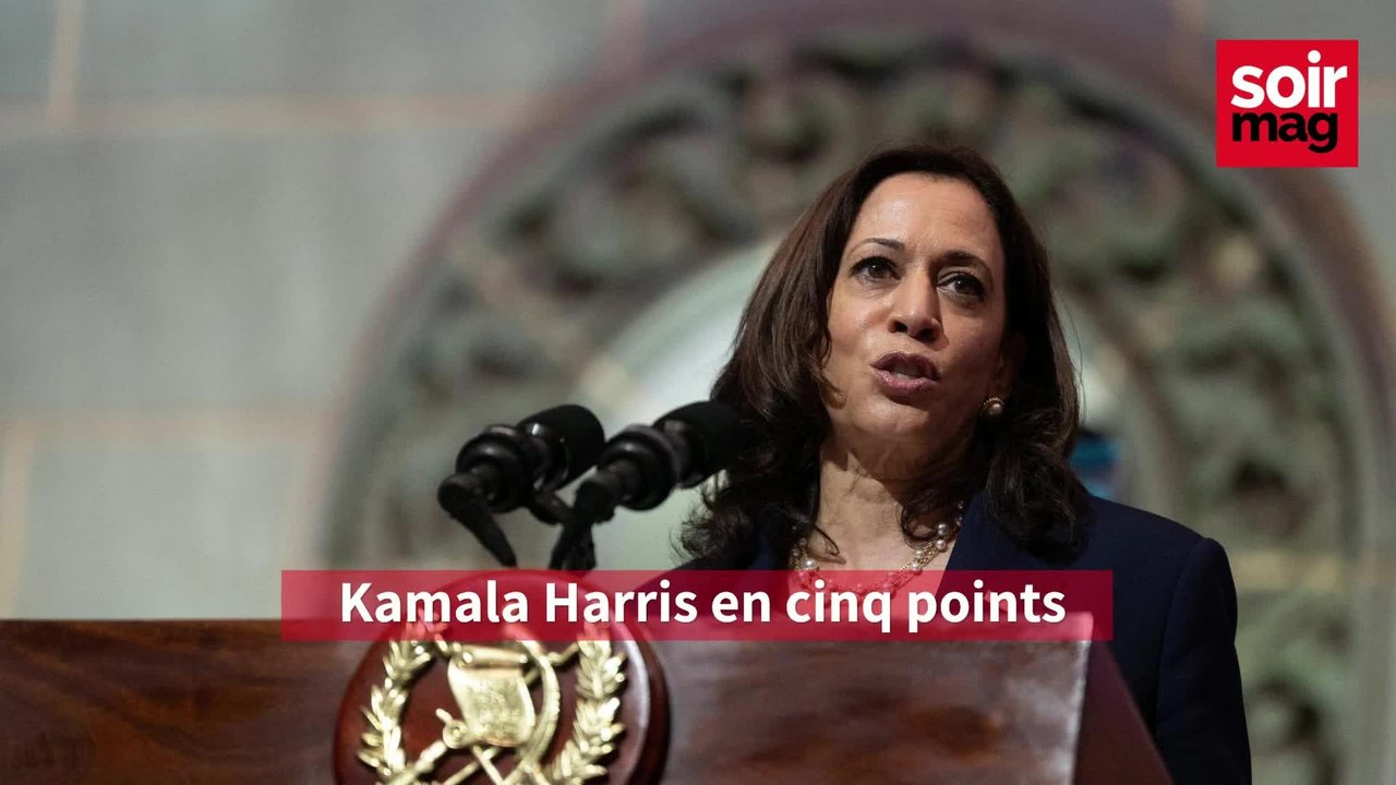 Kamala Harris en cinq points