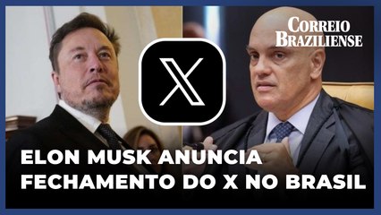 Elon Musk culpa Moraes e anuncia fechamento do escritório do X no Brasil