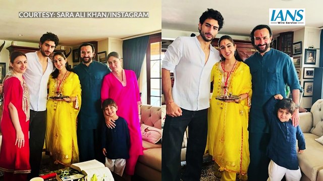 Sara Ali Khan Celebrates Raksha Bandhan with Family, Shared on Instagram