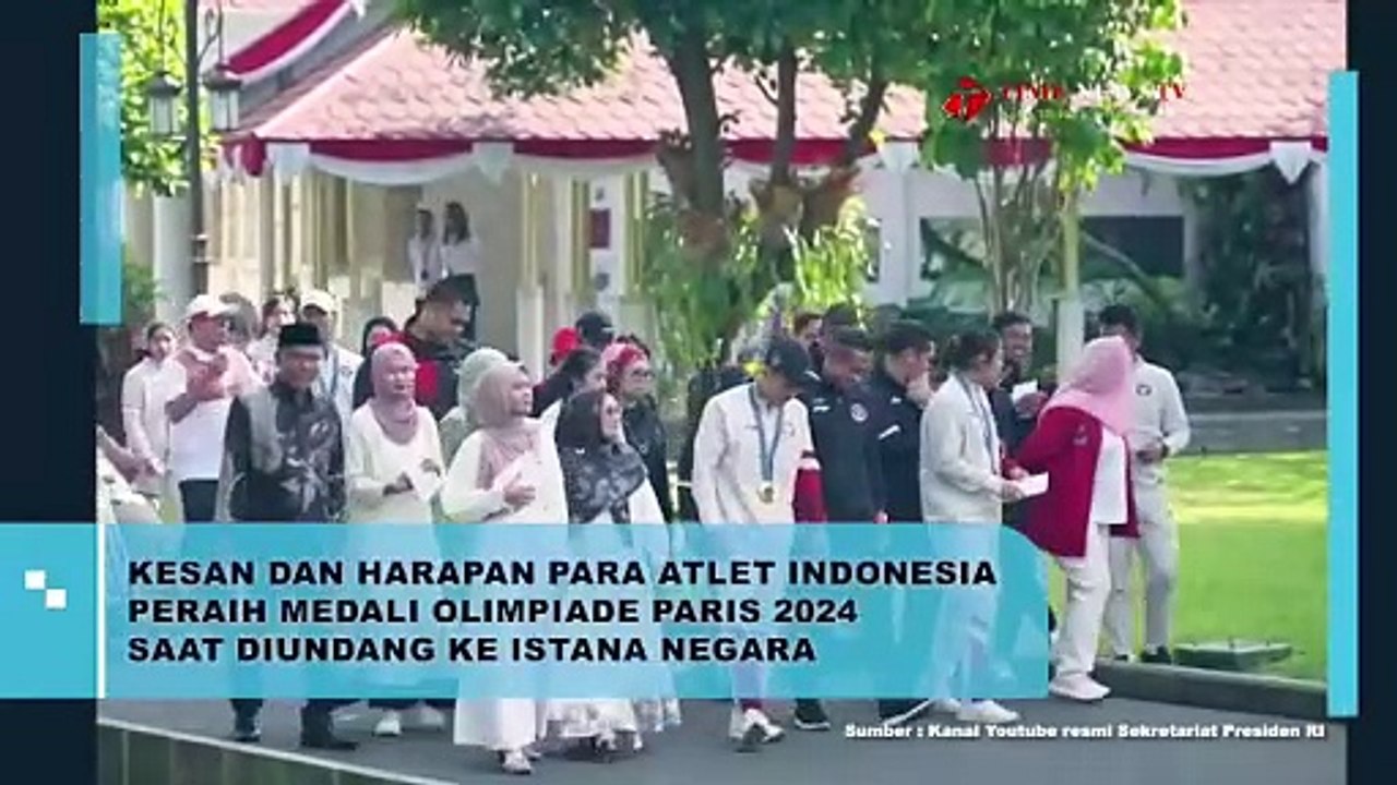 BEGINI KESAN DAN HARAPAN PARA ATLET INDONESIA PERAIH MEDALI EMAS OLIMPIADE PARIS 2024 SAAT DIUNDANG KE ISTANA NEGARA