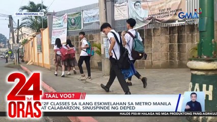 24 Oras: (Part 3) Kanseladong f2f classes dahil sa mababang kalidad ng hangin; Oil price hike; Sparkle world tour sa Canada; babala ni Sanya vs. scammers, atbp.