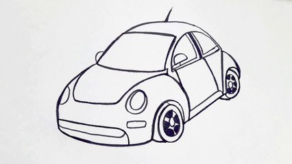How to draw a car easy step by step for beginners