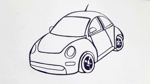 How to draw a car easy step by step for beginners