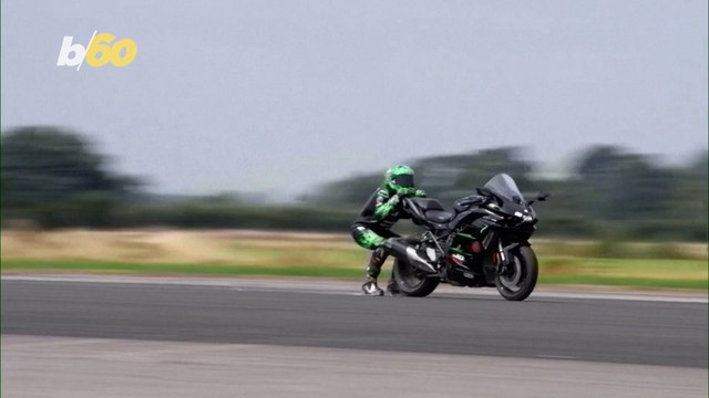 Is This the Fastest Anyone Has Ever Been Dragged Behind a Motorbike?