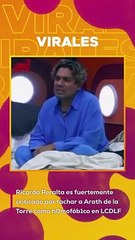 Ricardo Peralta es fuertemente criticado por tachar a Arath de la Torre como h0mofób1co en LCDLF