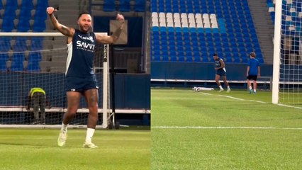 Al-Hilal: Así entrena Neymar Jr. junto a su hijo durante la recuperación de su lesión