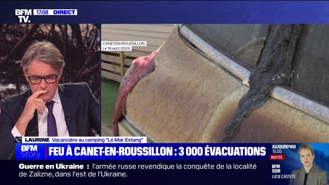 C'est la solidarité des vacanciers qui nous a sauvés raconte Laurine, vacancière au camping Le Mar Estang à Canet-en-Roussillon
