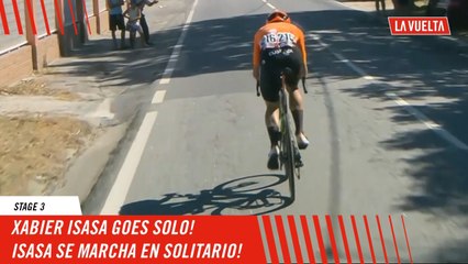 Xabier Isasa goes solo! - Stage 3 - La Vuelta 2024