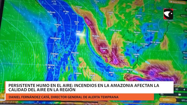 Persistente humo en el aire incendios en la Amazonia afectan la calidad del aire en la región