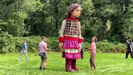 ‘Little Amal’ makes her Welsh debut at Green Man