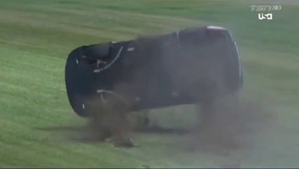 NASCAR Cup 2024 Michigan Race Lajoie Big Flip