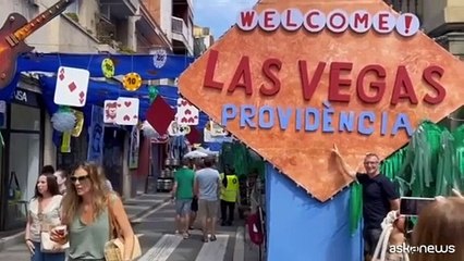 La "Festa de Gr?cia", un'esplosione di colori e creativit? a Barcellona