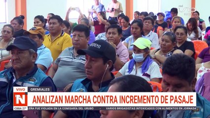 ANALIZAN MARCHA CONTRA INCREMENTO DE PASAJE