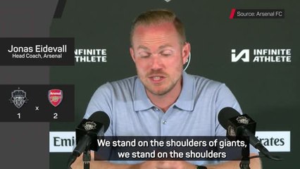 Arsenal 'standing on the shoulders of giants' - Eidevall on US trip