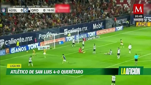 Atlético de San Luis humilla al Querétaro en partido adelantado de la jornada 13 de la Liga MX