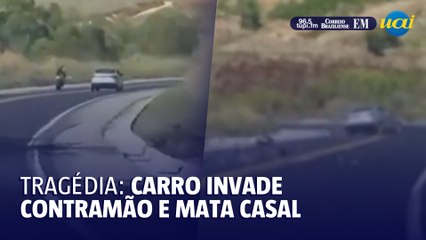 Carro entra na contramão e causa morte de casal na BR-262
