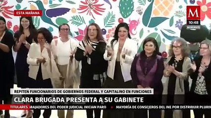 Clara Brugada presenta a los integrantes de su gabinete