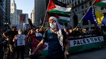 Protestas contra la guerra de Gaza en la convención demócrata