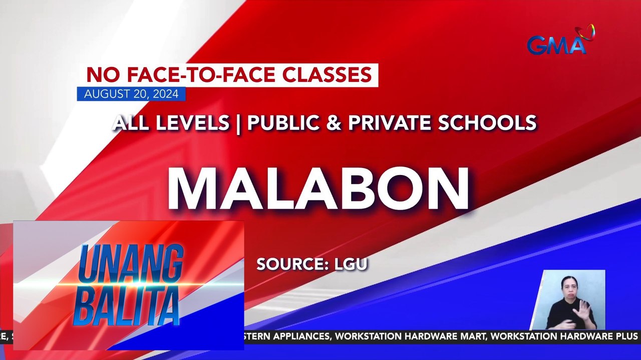 No face-to-face classes as of 6:12 AM (August 20, 2024) | Unang Balita
