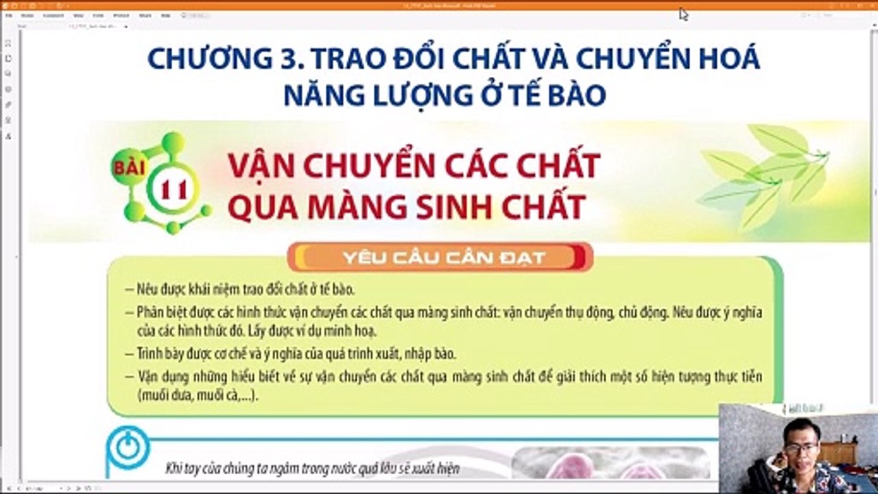 Audio_SInh 10 Bài 11 Vận chuyển các chất qua màng sinh chất