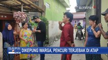 Warga di Palembang Berhasil Menangkap Pelaku Pencurian Terjebak di Atap Rumah